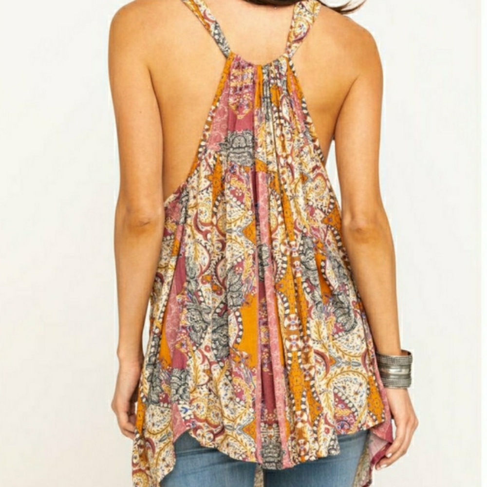 NWT FREE PEOPLE Boho Trapeze Tunic Sexy Top dress lacy lace XS